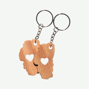 Love Lake Tahoe Keychain Set (Red Oak)