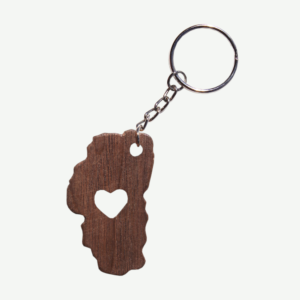 Love Lake Tahoe Keychain (Walnut)