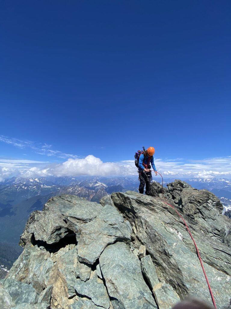 Aaron's decent down Mt.Shuksan